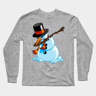 Dabbing Snowman Long Sleeve T-Shirt